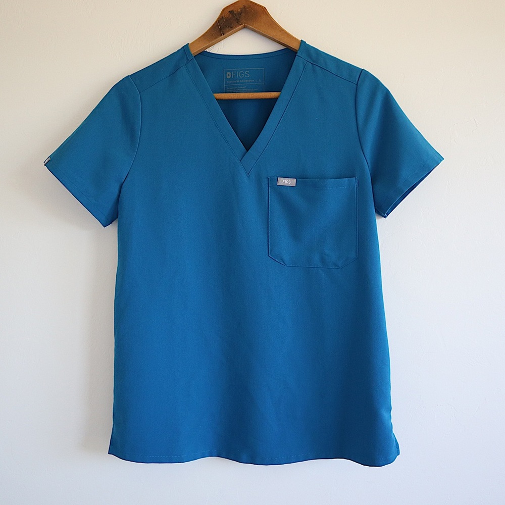 Blue FIGS Catarina Scrub Top